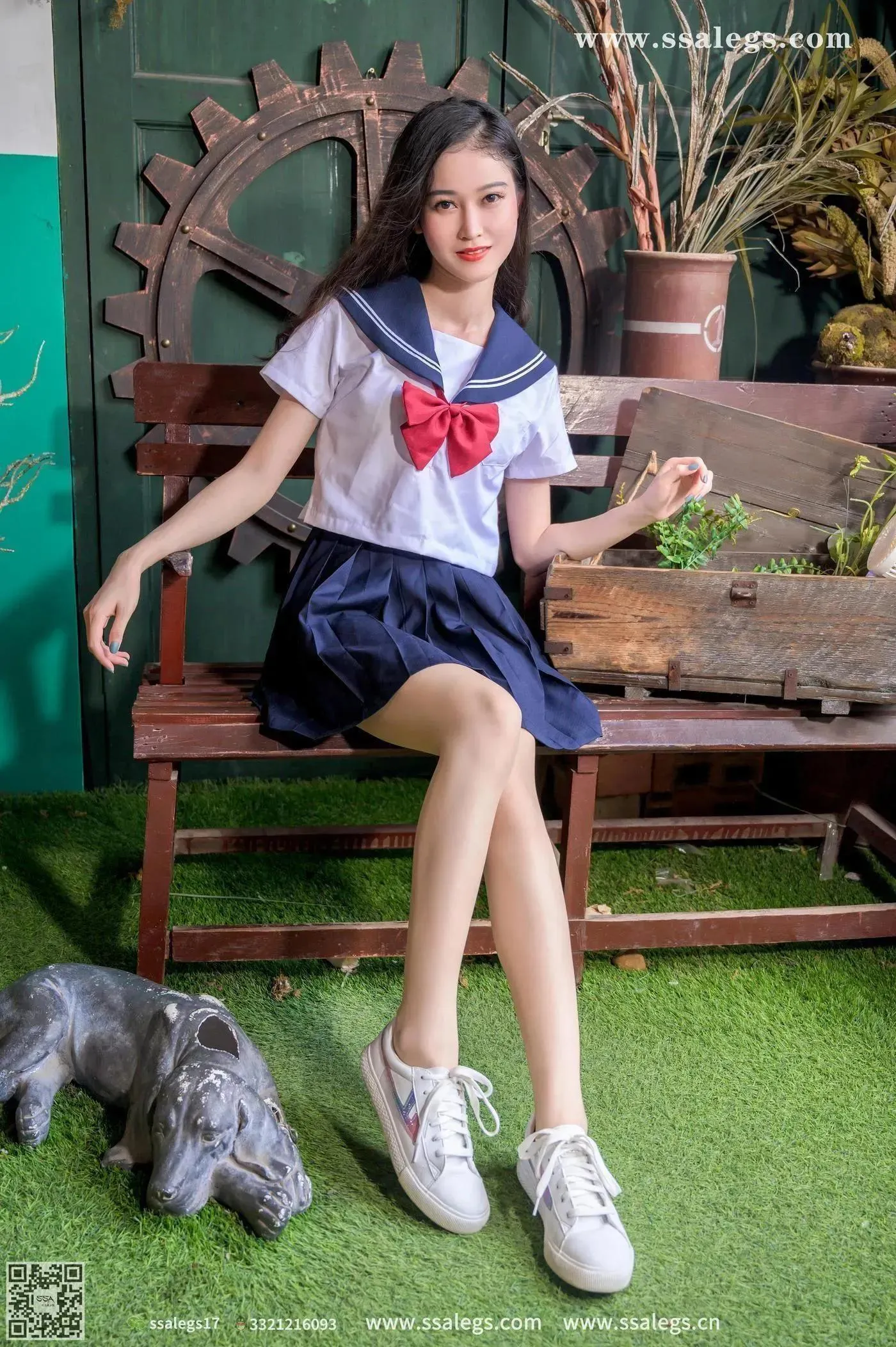 [SSA丝社]超清写真 NO.421 漫漫白色jk制服肉丝写真(上) [84P]插图3